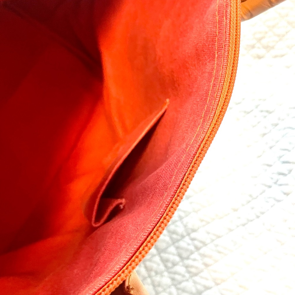 Dooney & Bourke Orange Scenic Toile Tote - Picture 6 of 11